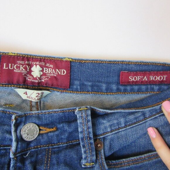 Lucky Brand Jeans Sofia Bootcut Blue Denim Western Casual Classic Women's 4 - Picture 6 of 7